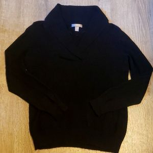 Cashmere by Charter club black sweater size large